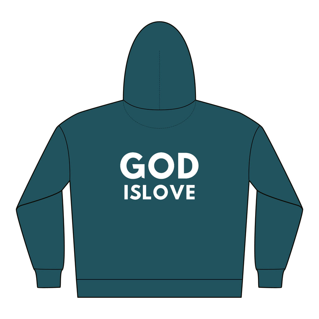 God Is Love Heavy-Weight Unisex Hoodie