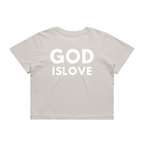 God Is Love Women's Cropped T-Shirt