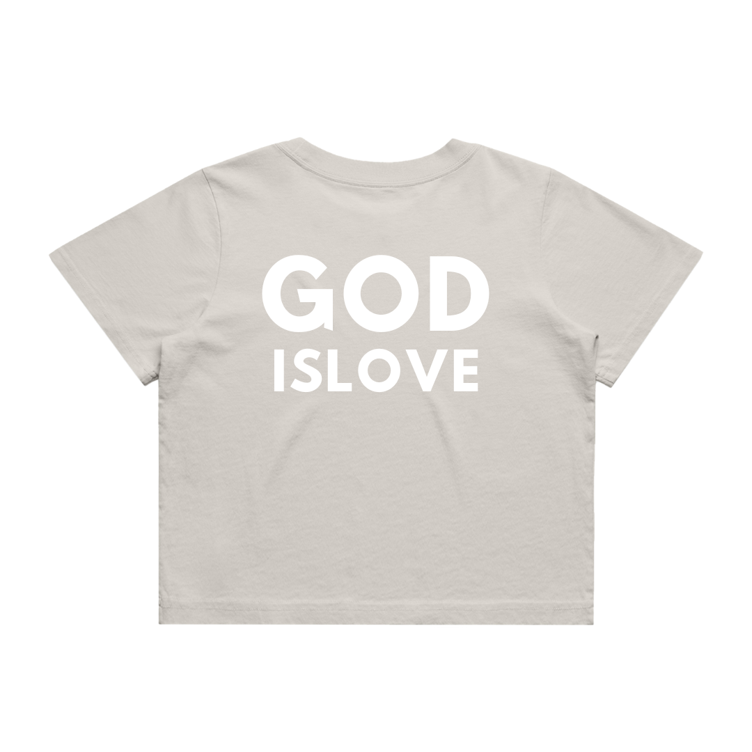 God Is Love Women's Cropped T-Shirt