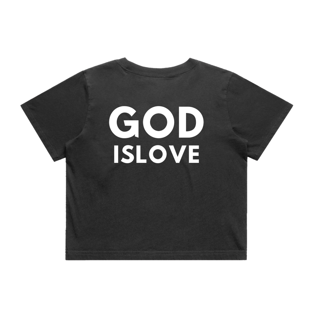 God Is Love Women's Cropped T-Shirt